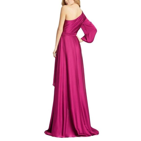 Mac Duggal Hi Low Gown 2 Berry Pink NEW 48141 - Picture 9 of 9